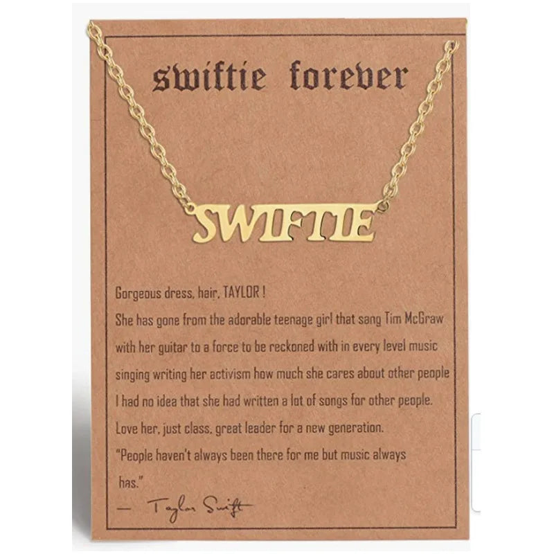 WG 28 Style Taylor Necklace Swifties Album Music Lover Mid night Eras