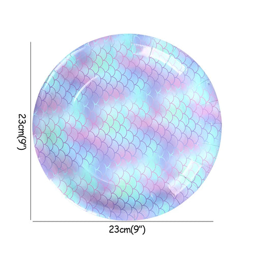 Mermaid Jellyfish Paper Lantern plate cup banner Little Mermaid theme