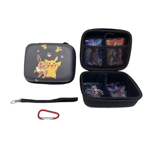 Pokemon Game Card Storage Bag Pokeball Portable PTCG Trading Storage