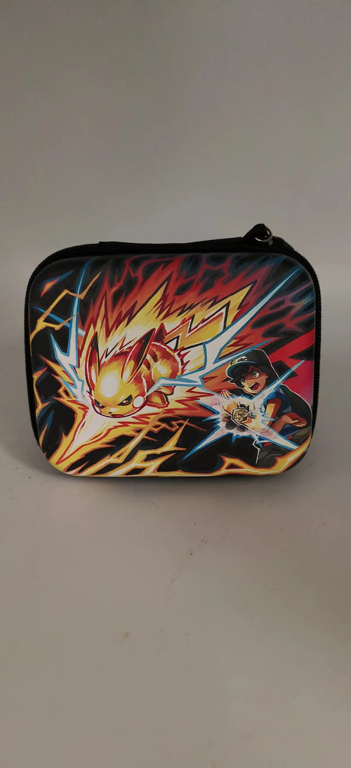 Pokemon Game Card Storage Bag Pokeball Portable PTCG Trading Storage