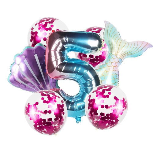 Mermaid Jellyfish Paper Lantern plate cup banner Little Mermaid theme