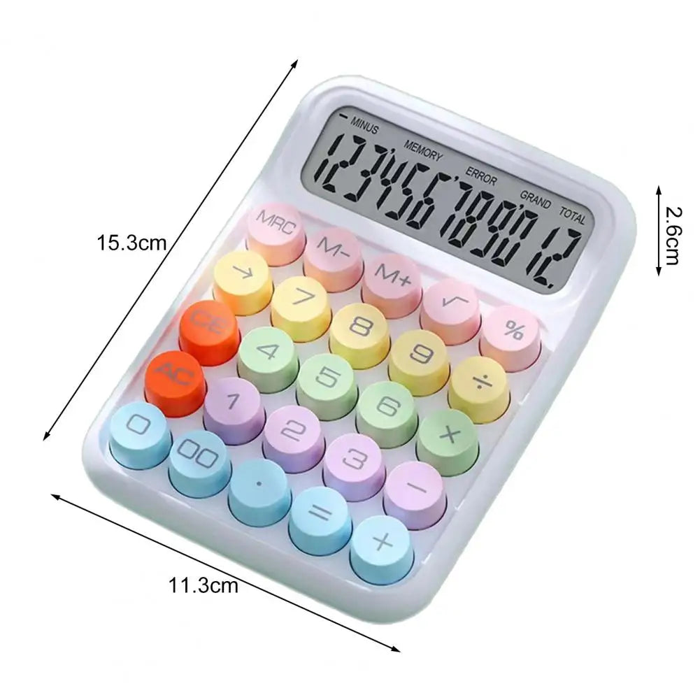 New Calculator Portable Mechanical Buttons Calculator Easy To Use For