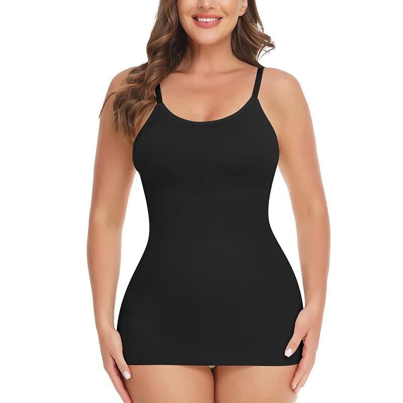 Women Plus Size Tank Top Tummy Control Camisole Female Slimming Tummy