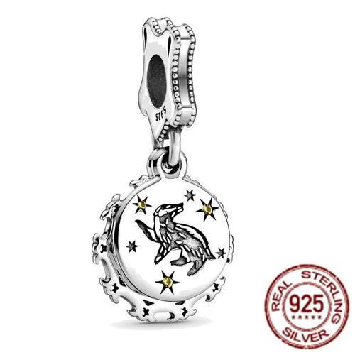 Harrys Potters 925 Sterling Silver Magic Hat Magician Train Charm