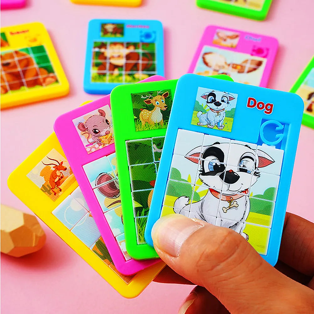 12/30PC Cartoon Jigsaw Animal Puzzles Early Educational Developing Toy