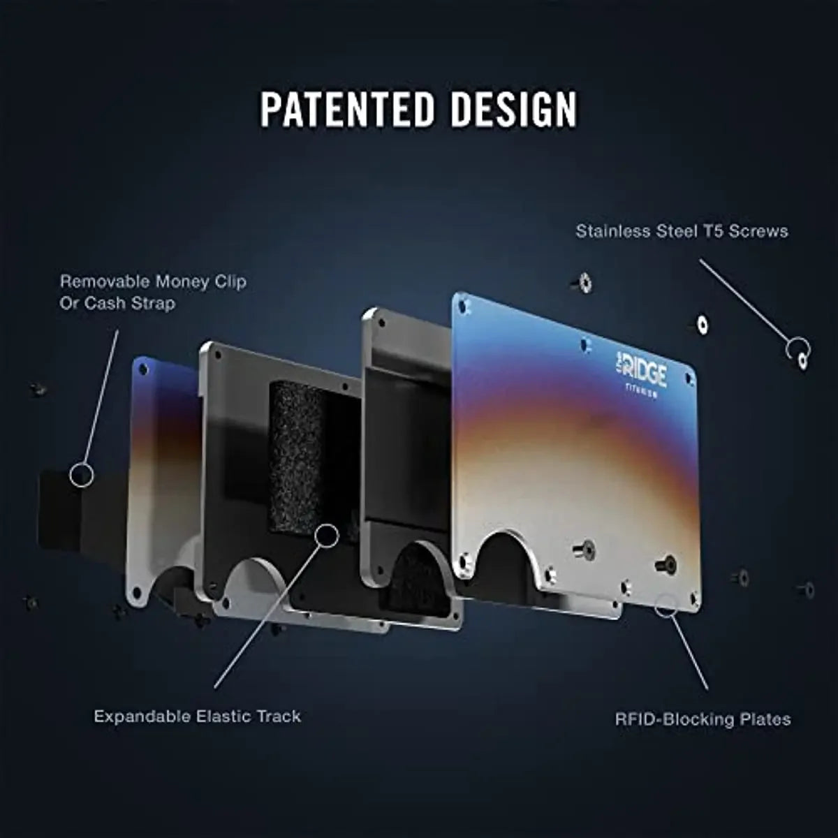 The Ridge Wallet for Men RFID Blocking Brand Luxury Id Credit Card