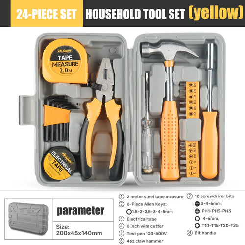 hand tool set Household Tools Set Pink Tool Box Set Home Small Kit All
