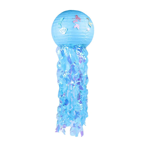 Mermaid Jellyfish Paper Lantern plate cup banner Little Mermaid theme