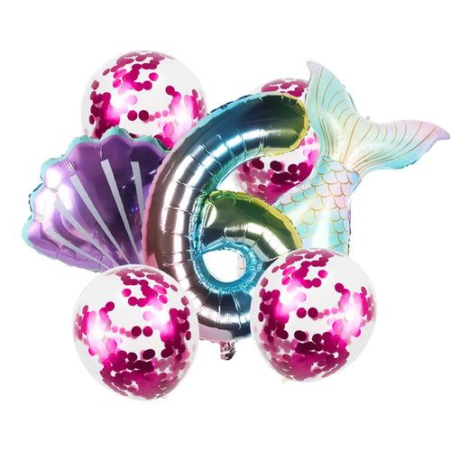 Mermaid Jellyfish Paper Lantern plate cup banner Little Mermaid theme