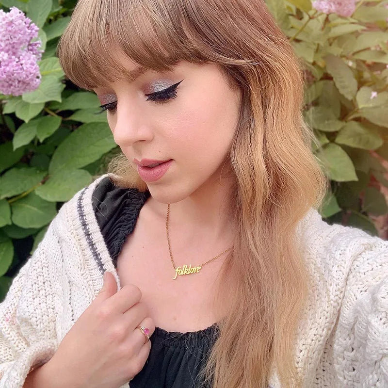 WG 28 Style Taylor Necklace Swifties Album Music Lover Mid night Eras