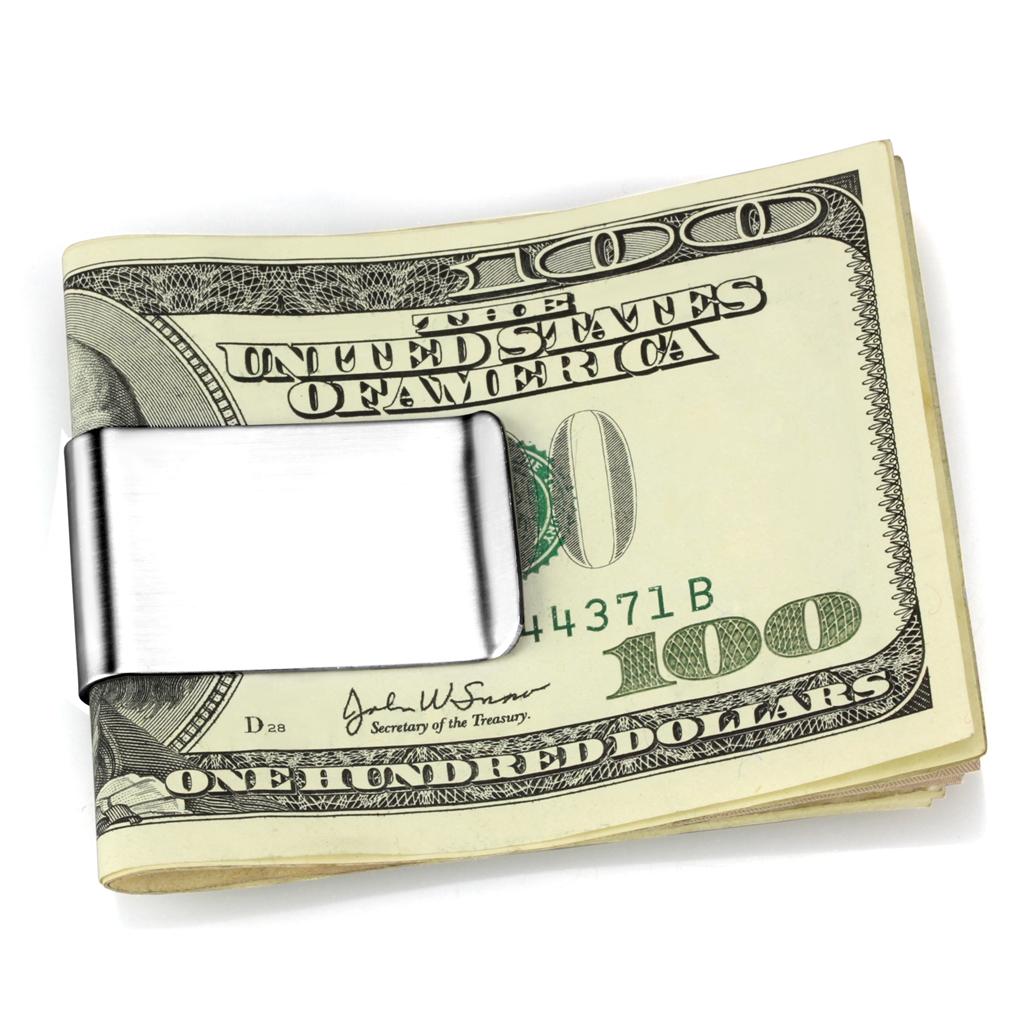 LO3380 - High polished (no plating) Stainless Steel Money clip with No