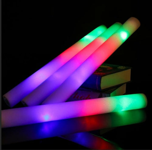 Led Foam Sticks Flashing Glow Batons | Multicolor Led Light Tube Party