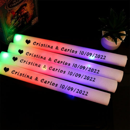 Led Foam Sticks Flashing Glow Batons | Multicolor Led Light Tube Party