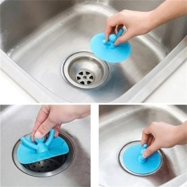 1PC Silicone Drain Cover Kitchen Water Sink