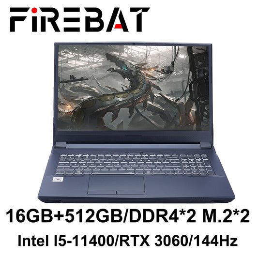 FIREBAT NEW ARRIVAL T9C I5 11400 RTX 3060 DDR4 M.2 32G RAM 1TB SSD