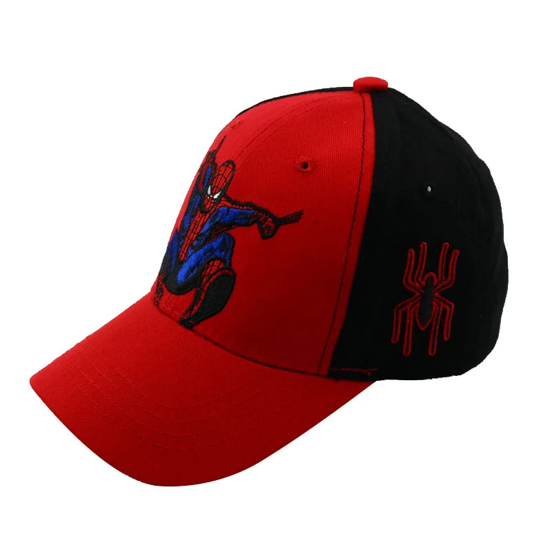 Disney Anime Spiderman Baseball Cap For Boys Girls Autumn Baby Hats