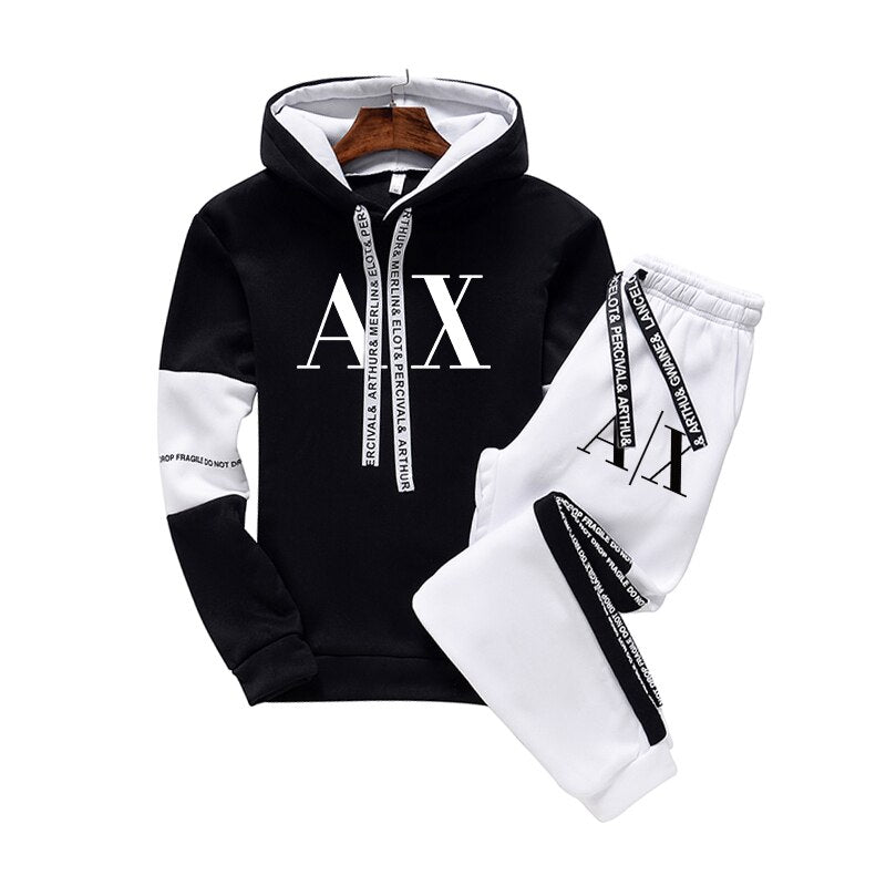 Mens Tracksuits Luxury Printed Outdoor Training Hoodies Jogger