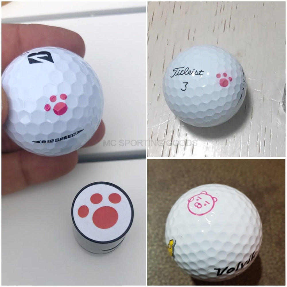 New Golf Ball Stamper Stamp Marker Impression Seal Quick-dry Plastic