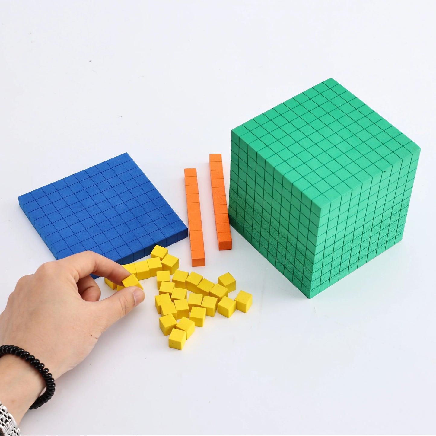 116Pcs Differentiated Foam Base Ten Blocks Complete Set,  Counting
