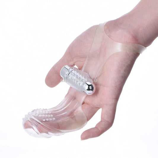 New Silicone Finger Sleeve Vibrator Women Porn G Spot Massager