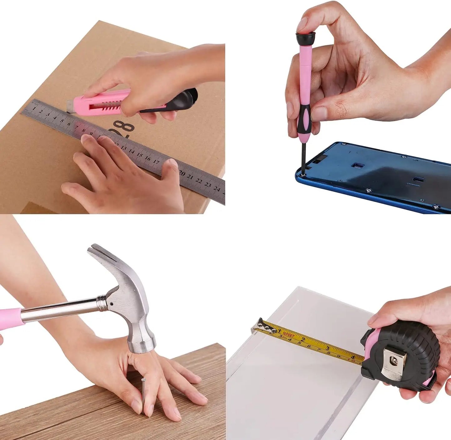 39 In 1 Multifunctional Home Repair Hand Tool Set Pliers Tape Measure