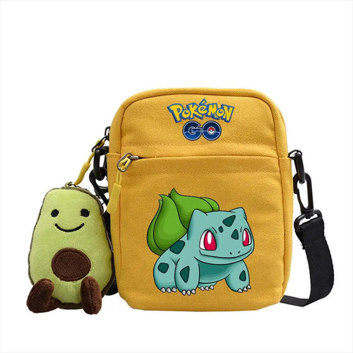 Pokemon Pikachu Canvas Shoulder Bag Eevee Charmander Gengar Anime