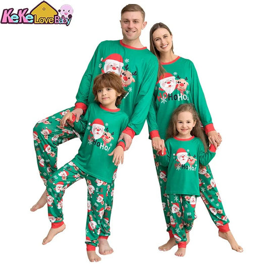 Christmas Family Pajamas Set 2023 Xmas Matching Outfit Adult Kids