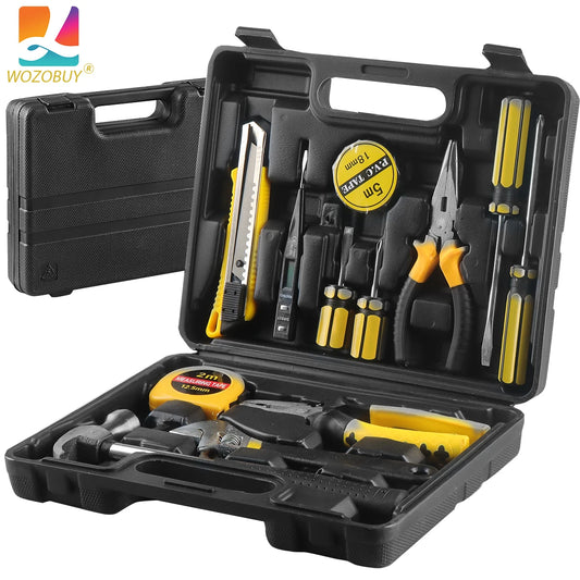 8/9/12/13Piece Tools Set General House hold Hand Tool Kit with Plastic