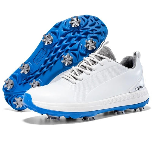 Hot Sale Lersure Golf Shoes Men Waterproof Golf Spikes Sneakers