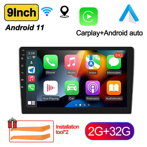 7"/9"/10" Android 11 Car Radio Androidauto Carplay 2 Din GPS Car Audio