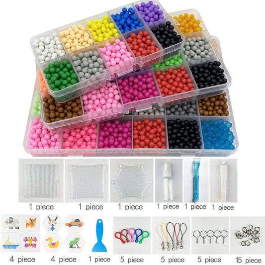 DIY water spray beads kit set Refill Beads puzzle tool crystal beads