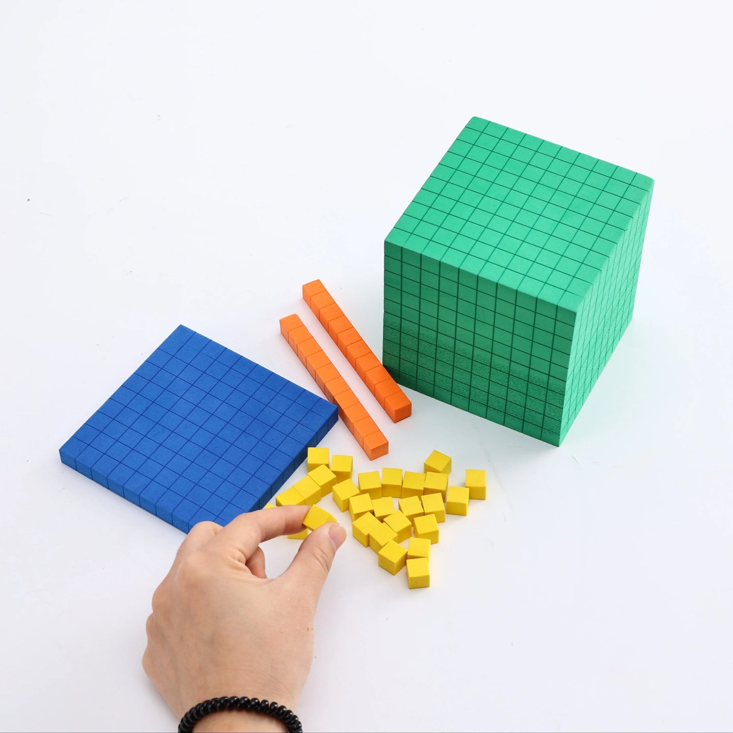 116Pcs Differentiated Foam Base Ten Blocks Complete Set,  Counting
