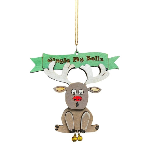 Jingle My Bells Funny Christmas Ornament Santa Butt Bell Ornament Fun