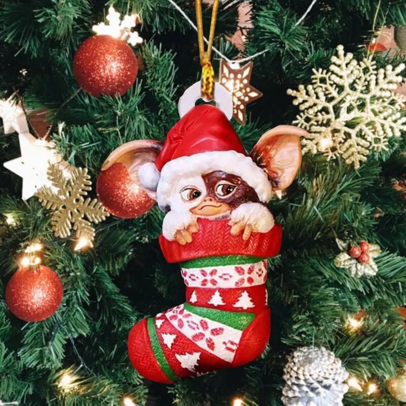 Christmas Tree Decoration Pendant Cute Puppy Acrylic Dog Ornament New