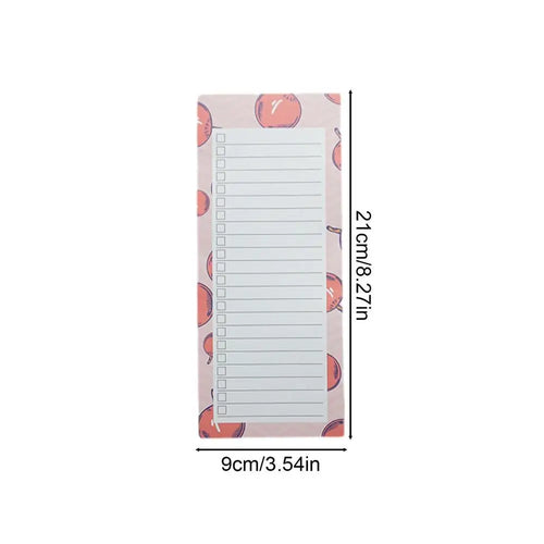 Grocery List Magnetic Pad Fridge sticker Shopping Notepads tear off