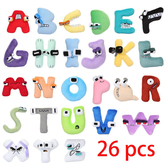 2023 NEW Alphabet Lore Plush Toy Anime Doll 26 English Letters Stuffed