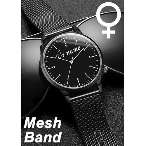 Personalized Engraved with Your Name Logo Text On Dial Men's Women's