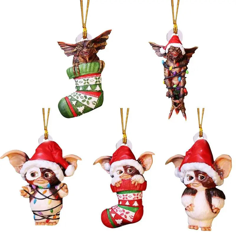 Christmas Tree Decoration Pendant Cute Puppy Acrylic Dog Ornament New