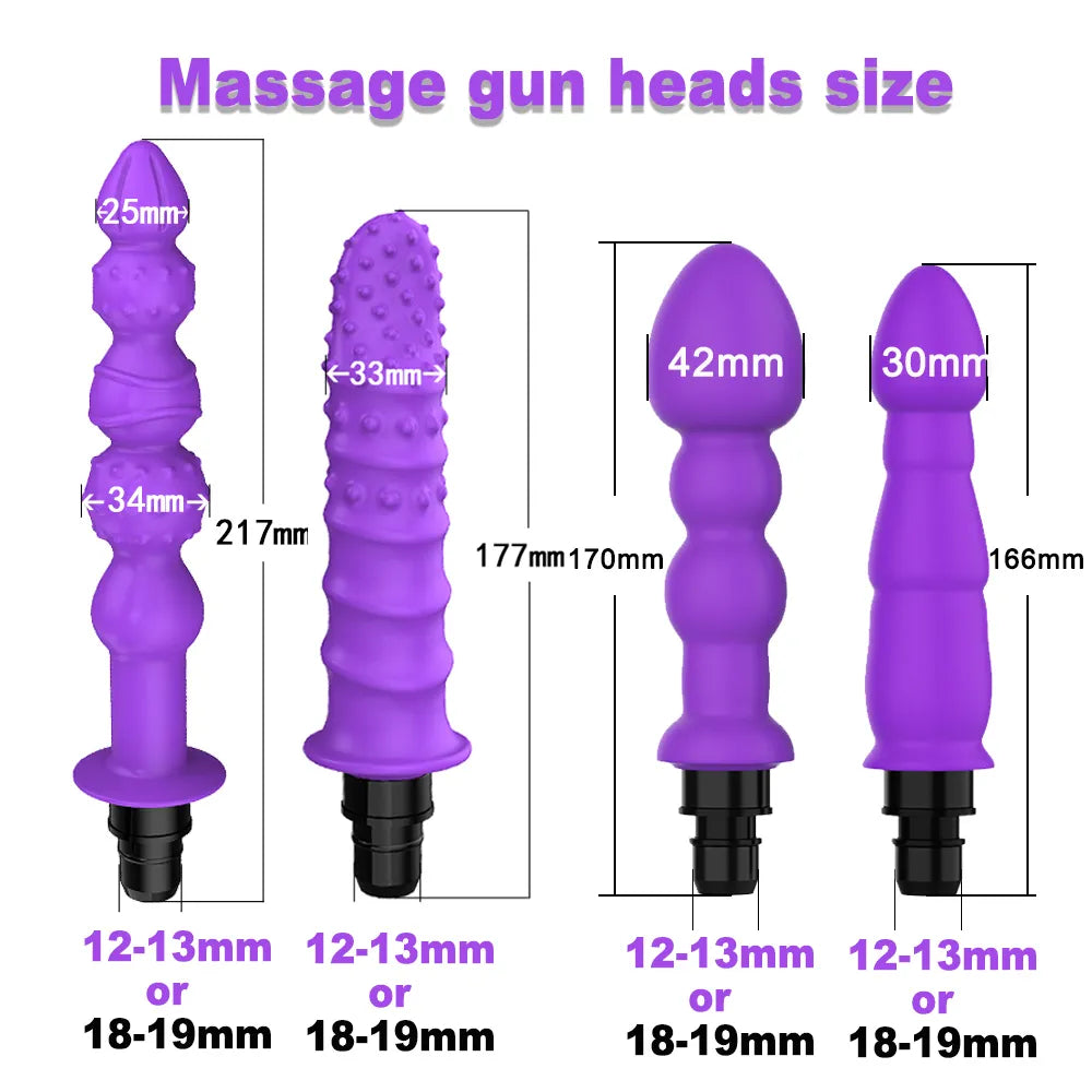 XFOX Massage Gun Head vibration Massage Gun Heads vibration silicone
