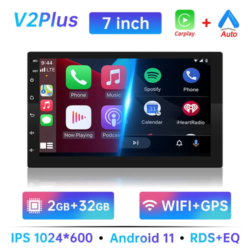 Android 11 Car Radio Autoradio 32G 2 Din 7"/9"/10" Universal WIFI GPS