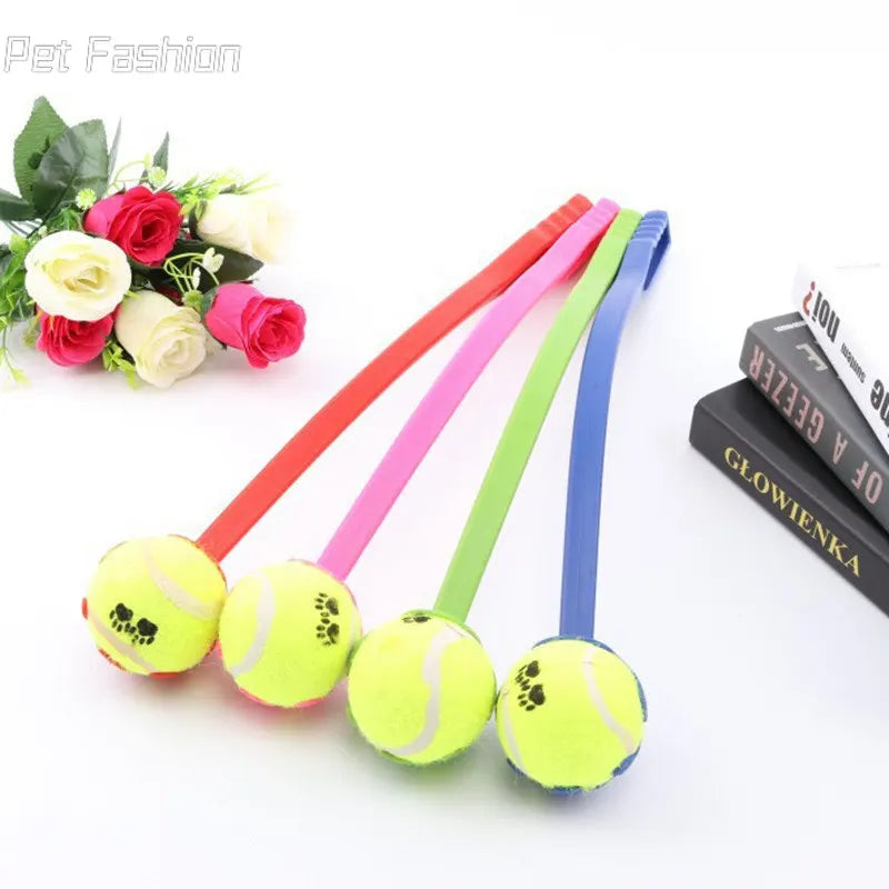 Pet Tossing Toy Ball Club Dog Training Fluorescent Toy Ball Thrower