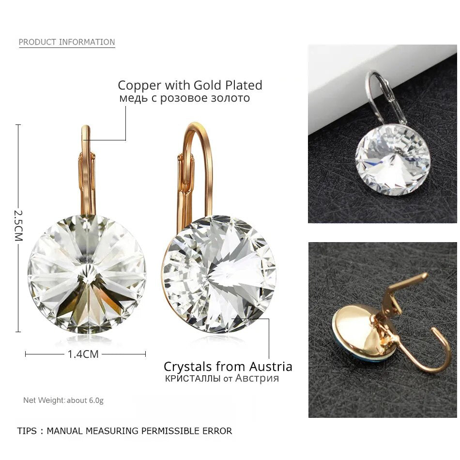 Trendy Crystals from Austria Elements Women Bella Drop Earring For