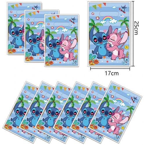 Lilo Stitch Kids Birthday Decorations Tableware Paper Cup Plate Banner