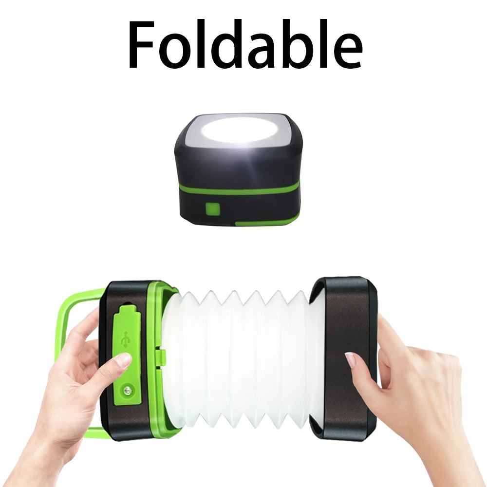 Solar Light Outdoor Foldable Waterproof Camping Lantern Led Light