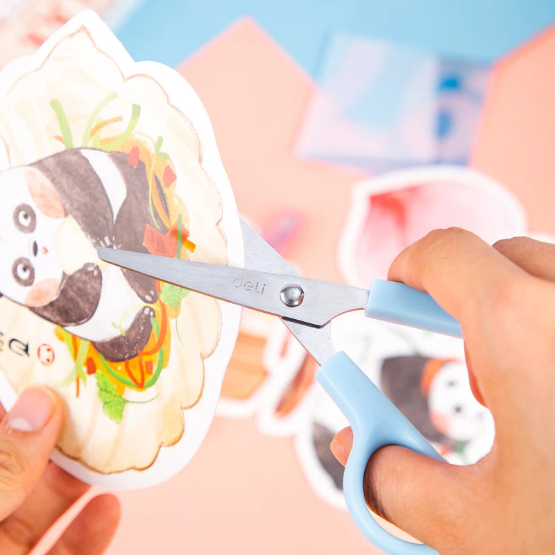 DELI Safty Scissors for Kids Student DIY Paper Scissors 122mm With