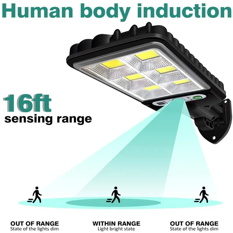 1~4pcs Solar Lights Outdoor With 3 Mode Waterproof Motion Sensor