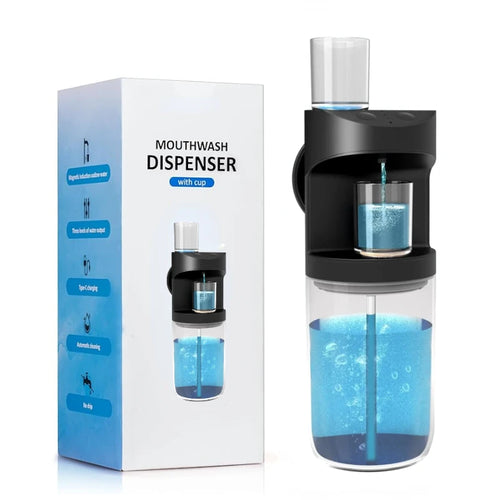 550ml Automatic Mouthwash Dispenser Rechargeable Mounted Mouth Wash