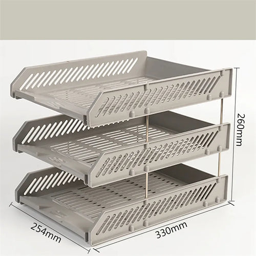 Three-layer File Rack Multi-layer A variety of colors File Tray