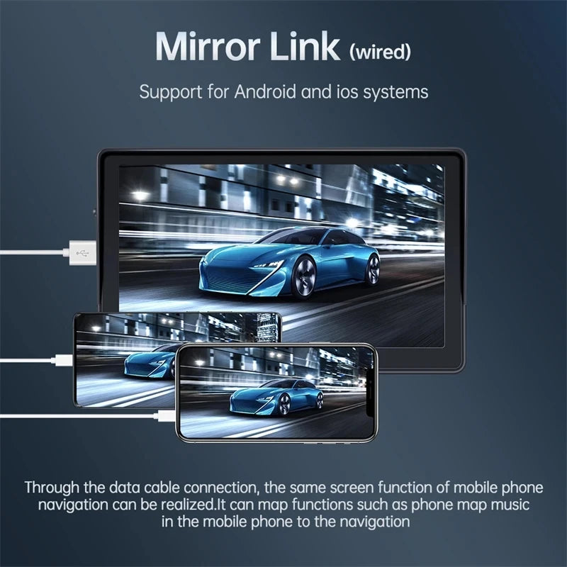 Car Video Multimedia Player 7-inch Universal Radio Wireless Apple