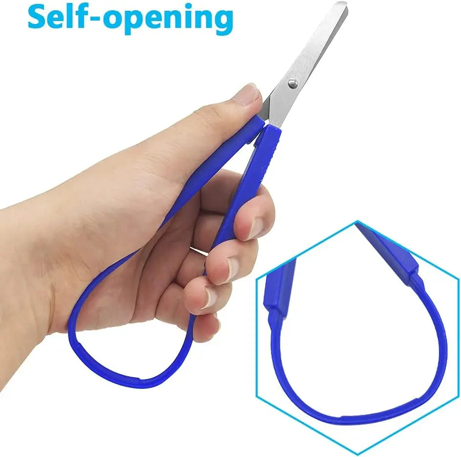 1/3pcs Ring Stretch Scissors Grip Scissors Kids Stationery Paper